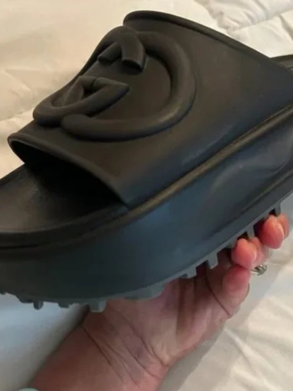 Gucci Black Slide Sandals - Picture 4 of 4